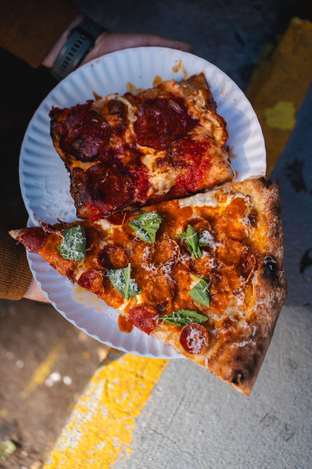 mama's too New York pizza slice