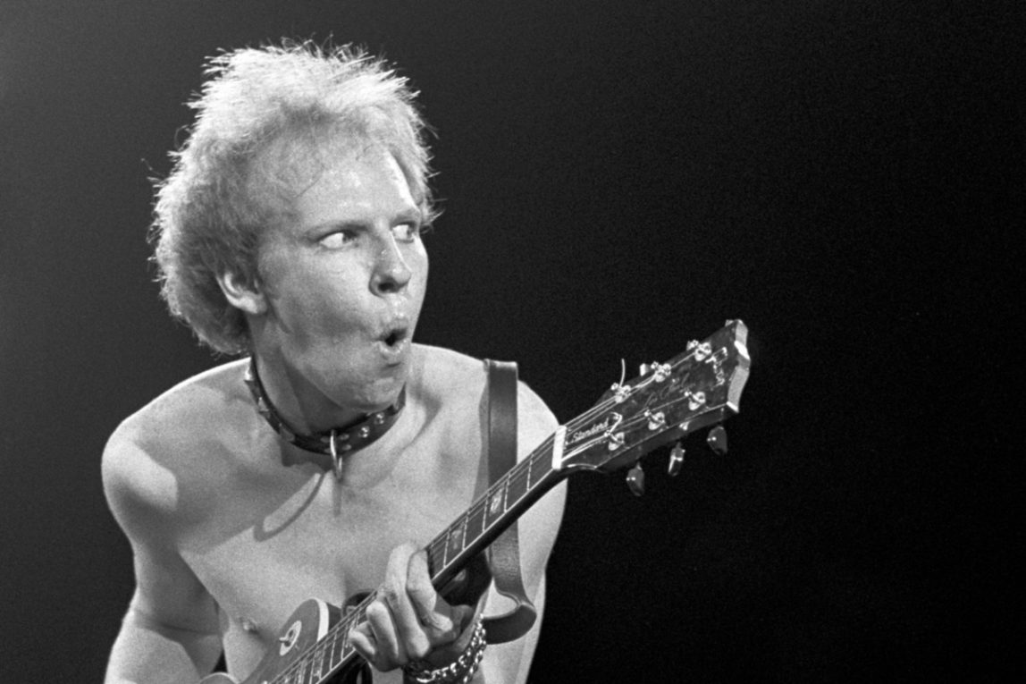 Cheetah Chrome dei Dead Boys all'Agora Ballroom il 22 ottobre 1978. Foto: Tom/Hill WireImage