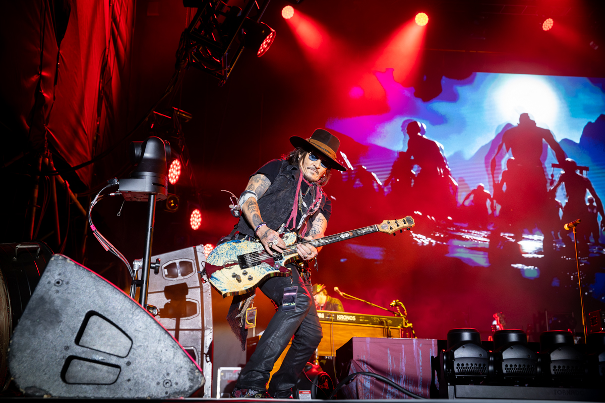 Johnny Depp con gli Hollywood Vampires a Milano. Foto: Emanuela Giurano
