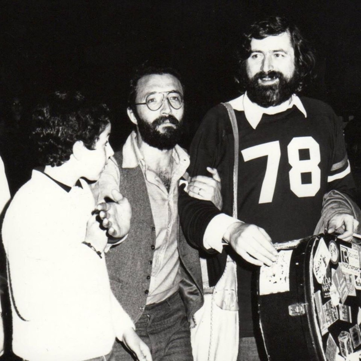 Antonio Silva e Francesco Guccini. Foto: Archivio Club Tenco